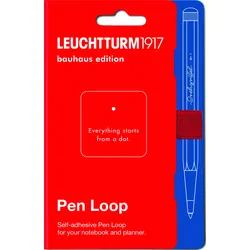 Leuchtturm 1917 Bauhaus selbstklebender Stifthalter, rot