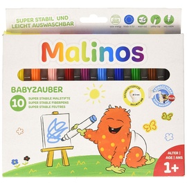 MALINOS 300011 - Fasermaler - Babyzauber ab 1 Jahr, 10 Stück(e)
