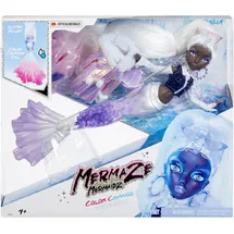 MGA Entertainment Mermaze Mermaidz Winter Waves Crystabella Meerjungfrau-Modepuppe 36 Monate, lila