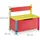 Relaxdays Kindersitzbank mit Stauraum 54,5 x 60 x 35 cm MDF mehrfarbig
