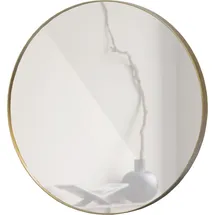 Woood Spiegel Ø 80 cm Gold