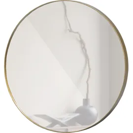 Woood Spiegel Ø 80 cm Gold