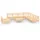 vidaXL 10-tlg. Garten-Lounge-Set Massivholz Kiefer
