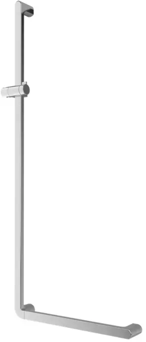 Villeroy und Boch Vicare Desing Haltegriff 92171261 120 x 50 cm, Aluminium verchromt, reversibel, 90°, mit Brausehalter