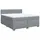 vidaXL Boxspringbett 180 x 200 cm Hellgrau