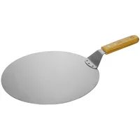4big.fun Pizzaschaufel Ø 30,5 cm Edelstahl Silber/Weiß