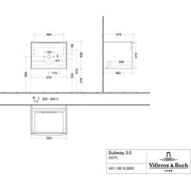 Villeroy & Boch Subway 3.0 Waschbeckenunterschrank,