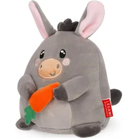 Legami Super Soft Plush Donkey 14 cm Grau