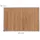 Relaxdays Tischset, 4er Set, Bambus, Stoffrand, rutschhemmend, 45x30 cm, Teller, Esstisch, eckiges Platzset, Natur