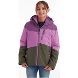 KILLTEC Mädchen Funktionsjacke mit Kapuze und Schneefang/Outdoorjacke ist wasserdicht KOW 170 GRLS JCKT, dunkelorchidee, 164,