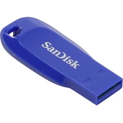 SanDisk Cruzer Blade (32 GB, USB A, USB 2.0), USB Stick, Blau