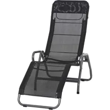 Siena Garden Bito Kippliege 139 x 72 x 118 cm schwarz