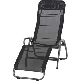 Siena Garden Bito Kippliege 139 x 72 x 118 cm schwarz
