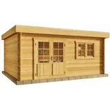 Alpholz Gartenhaus Spree-28 5,20 x 4,20 m Grau