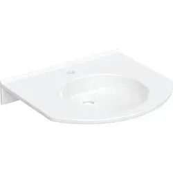 Geberit Publica Waschtisch 402060016 60 x 55 cm, mit Hahnloch, ohne Überlauf, barrierefrei, weiß-apin