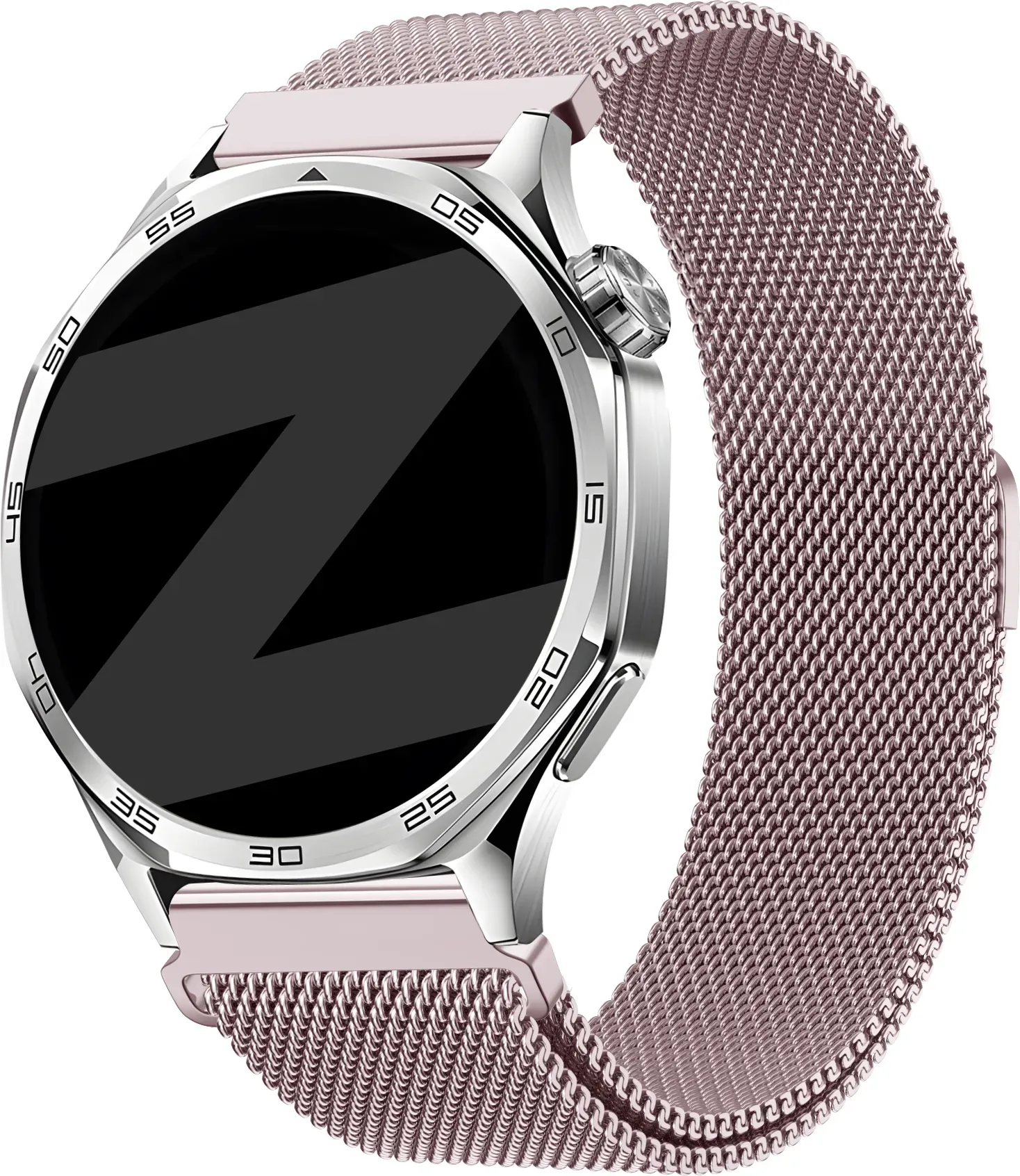 Bandz Amazfit Cheetah 2 Pro Armband Milanese 'Easy Fit' für Amazfit Cheetah 2 Pro - Rosa - Magnetischer Verschluss