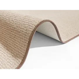 HANSE HOME BT Carpet Bouclé Läufer – Küchenläufer rutschfest Teppichläufer Flachgewebe Kurzflor Teppich Küchenteppich für Flur, Küche, Wohnzimmer, Badezimmer, Bad – Beige, 67x200cm