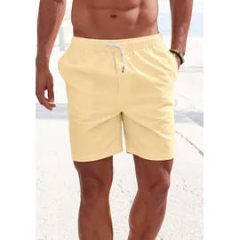John Devin Shorts »Bermuda« kurze Hose aus elastischer, gewebter Baumwollqualität Gr. M N-Gr, gelb, , 84589628-M N-Gr