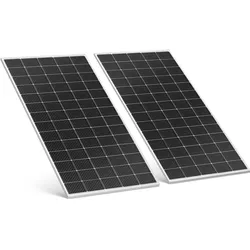 MSW Balkonkraftwerk -  600 W - 2 monokristalline Panels - steckerfertiges Komplettset