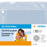 Herma CD/DVD-Hüllen für 2 CDs 5er-Pack (7686)