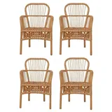 moebel-direkt-online Rattanstuhl Regina (4er-Set, 4 St)