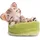 NICI 49747 - Sleeping Pets, Katze Bengal 12cm, schlafend im Körbchen (grün), Plüsch, GREEN