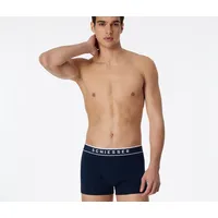 SCHIESSER 95/5 Shorts Organic Cotton webgummibund dunkelblau M 3er Pack