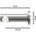 Interdeco GARDINENSTANGE INNENLAUF Platon Verano 420 cm (geteilt in 3 x 140 cm), 1-läufig, 20 mm Ø Edelstahl-Optik