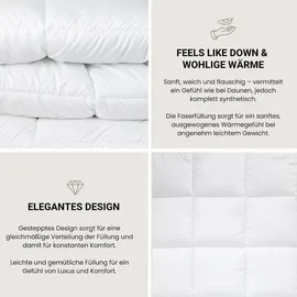 SCHIESSER Feels Like Down | daunenähnliche Faserfüllung | leicht und weich | Mikrofaserbezug | pflegeleicht | GRS-Füllung | Hergestell...