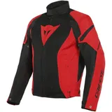 Dainese Air Crono 2 Tex Motorrad Textiljacke, schwarz-rot, Größe 46