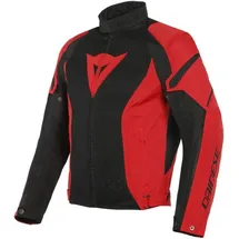 Dainese Air Crono 2 Tex Motorrad Textiljacke, schwarz-rot, Größe 46