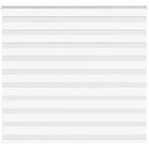 vidaXL Doppelrollo Zebra 160 x 150 cm Weiß