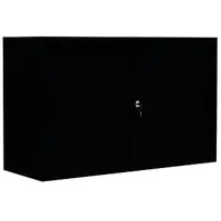 Lüllmann Schiebetürenschrank, 550129 tiefschwarz 1 Fachboden 120,0 x 45,0