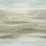 Rasch Textil Rasch Fototapete 363531 - Vliestapete mit abstrakter Aquarell Landschaft in Grün Grau - 2,65m x 2,65m (BxL)
