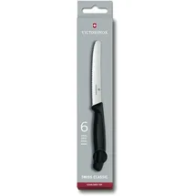 Victorinox Swiss Classic Tomaten-/Tafelmesser 6-tlg. schwarz