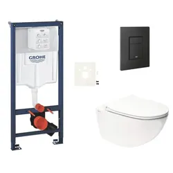 Swiss Aqua Technologies Infinitio Hänge-WC Set für Trockenbau / Vorwandinstallation SIKOGRSIN11EKF0