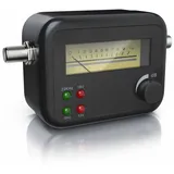 CSL Satfinder, Satellitenfinder mit Pegelskala, HD-fähig, Zeigeranzeige mit Signalton schwarz