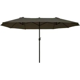 Outsunny Marktschirm 460 x 270 cm grau