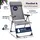 CASARIA Gartenstuhl 2er Set 60 x 73 x 110 cm grau klappbar