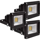 3pcs 20W SMD LED Strahler Fluter,Greenmigo IP65 Flutlicht Leuchtmittel Baustrahler Scheinwerfer Warmweiß Wandstrahler Außenstahler Leuchtmittel 8...