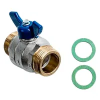 WOLF-Garten Wolf Kugelhahn G1" AG/AG blau für Frischwasser- und