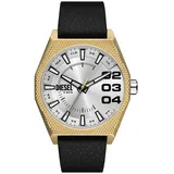 Diesel Herren Analog Quarz Uhr mit Leder Armband DZ2219