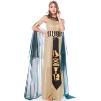 Facynde Halloween-Bräuche für Frauen Cleopatra, Cleopatra Königin Kleid ägyptische Göttin Kostüm, Sexy Halloween-Rollenspiel-Cosplay-Kostü