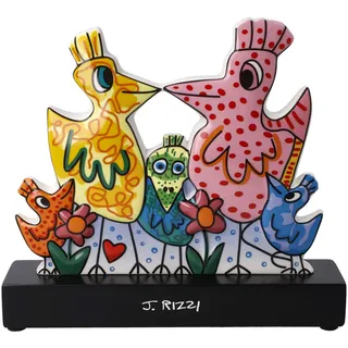 Goebel Our Colorful Family Sammlerfigur James Rizzi aus Porzellan in Bunten Farben, Maße: 19cm x 5cm x 16,5cm, 26-102-88-1