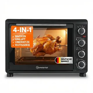 sommertal Minibackofen schwarz