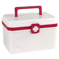 FIDDY Medizinschrank Medizinisches Set, kleines Erste-Hilfe-Set für den Haushalt (Notfall-Medizinset für zu Hause, großes Medikamenten-Aufbewahrungsbox für medizinisches Set, 1-St) weiß