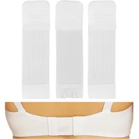 Bequeme BH Erweiterung, 3 Stück, Größe S mit Farbe Weiss, 2er Haken Reihe, Büstenhalter Verlängerer, Büsten Verschluss Verlängerung, 2 x 2 Hook Bra Extender, 2x2 Hakenverlängerer Schwangerschaft - S, Weiss, 3 Stück