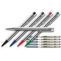 Lamy Logo 2015 Kugelschreiber mit matter Oberfläche + extra Ersatzmine (Stiftfarbe) Alle 4 Farben + Brush