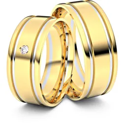 Trauringe Norderstedt 750er Gelb-/Weiflgold - 5619