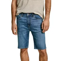 Pepe Jeans Jeansshorts SLIM SHORT HATCH mit Stretch blau